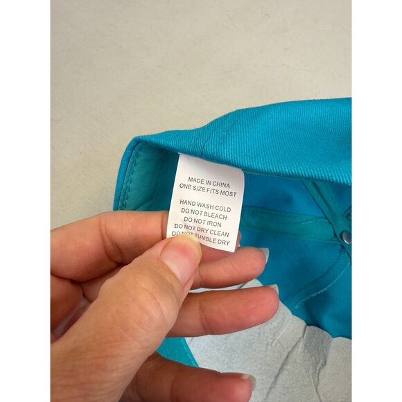 Kona Big Wave Turquoise Adjustable Cap "Unwind Its Aloha Time" Patch - Picture 6 of 6